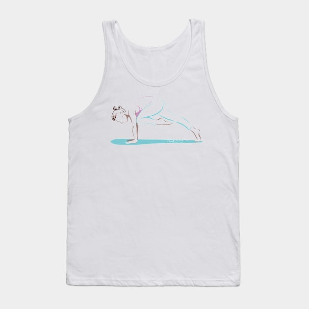 Yoga - Plank pose variation Tank Top by iambirgitte